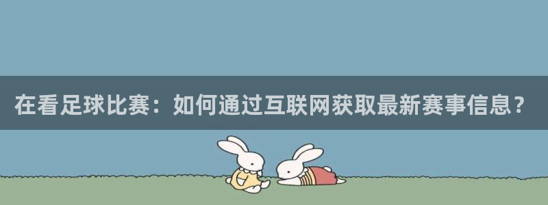  在看足球比赛：如何通过互联网获取最新赛事信息？